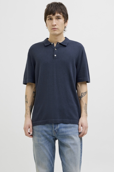 Jack & Jones jjeemil knit relaxed polo ss sn